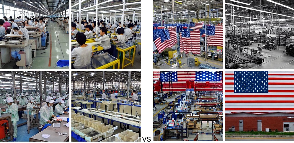 Chinese factory vs American factory