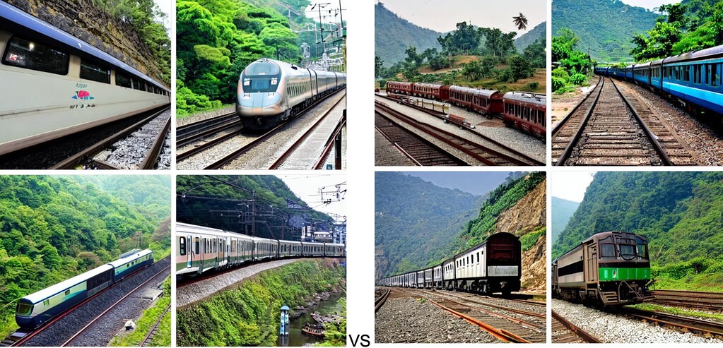 Trains in Japan v.s. Trains in Thailand