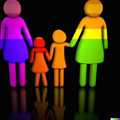 DALL·E 2022-10-06 20.33.23 - homosexual family