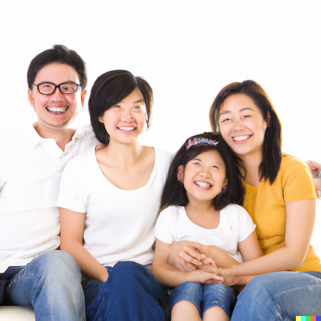 DALL·E 2022-10-28 10.04.13 - Asian Family